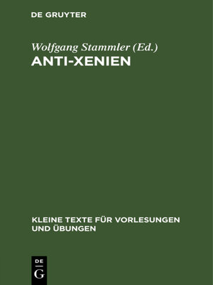cover image of Anti-Xenien